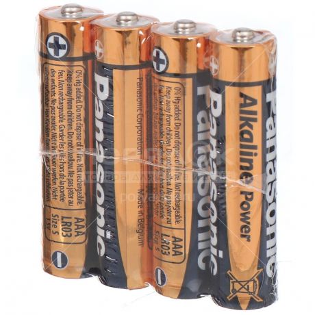 Батарейка Panasonic AAA LR03 Alkaline Power, 4 шт