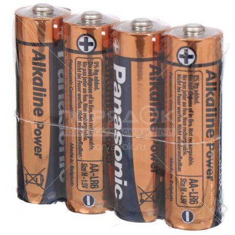 Батарейка Panasonic AA LR06 Alkaline Power, 4 шт