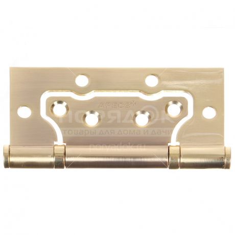 Петля накладная Apecs 100х75-B2-Steel-GM матовое золото с 2 подшипниками