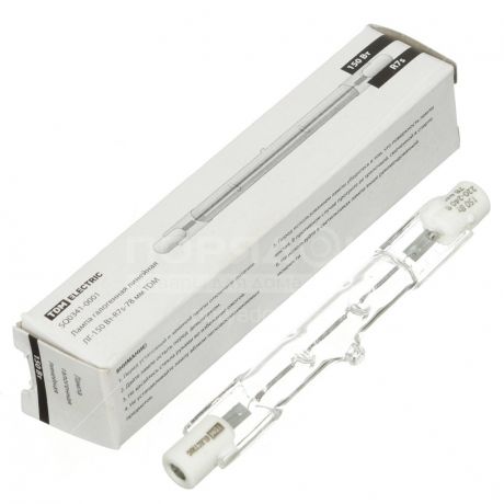 Лампа галогенная TDM Electric SQ0341-0001 150 Вт R7s, 78 мм, теплый белый свет