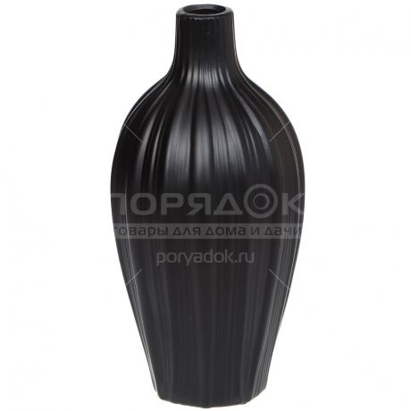 Ваза для цветов керамическая настольная, 31 см, Бутон Y3-1283 I.K черная