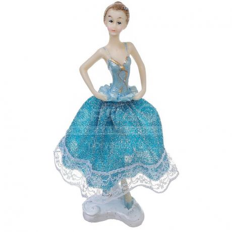 Фигурка декоративная Балерина в голубой пачке Y6-2191 I.K, 14.5 см