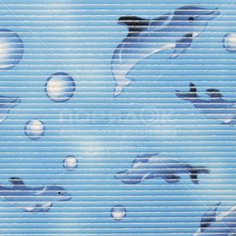 Коврик для ванной Вилина Стандарт Дельфины голубые 7017С, 1500х80 см