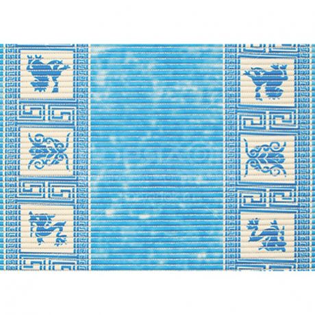 Коврик для ванной Вилина Стандарт Дельфины голубые 7017С, 1500х65 см