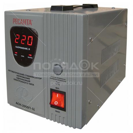 Стабилизатор напряжения Ресанта ACH- 2000/1-Ц, 140-260 В, 2 кВт