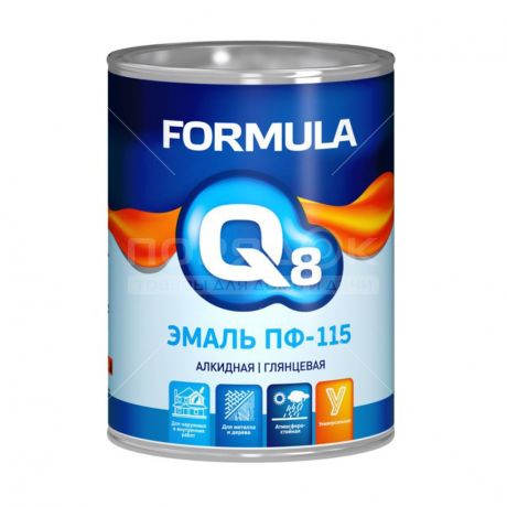 Эмаль ПФ-115 Formula Q8 голубая, 0.4 кг