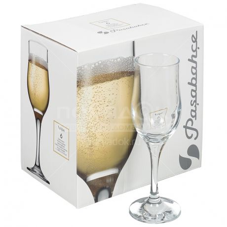 Бокал для шампанского Pasabahce Tulipe 44160, 6 шт, 200 мл
