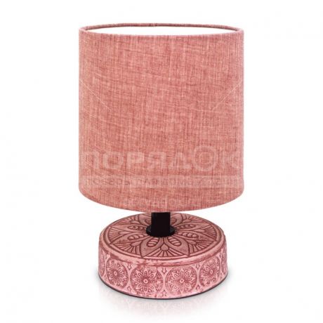 Светильник настольный Лючия Лима 455 темно-розовый 60W Е14