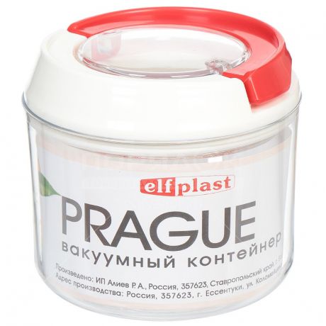 Контейнер пищевой пластмассовый Elf plast Prague 390 ЭП вакуумный, 0.4 л