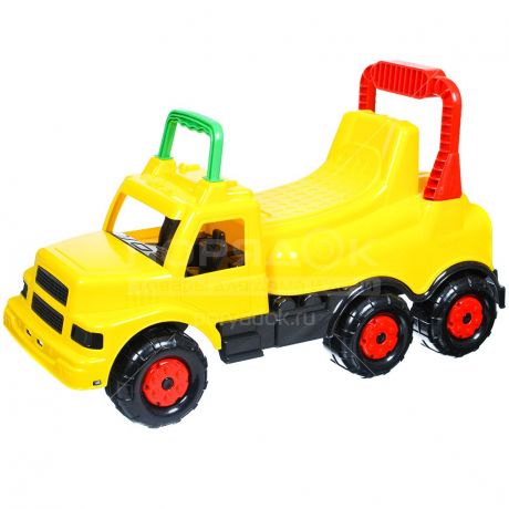 Игрушка детская Альтернатива Машина Веселые гонки желтая М4482