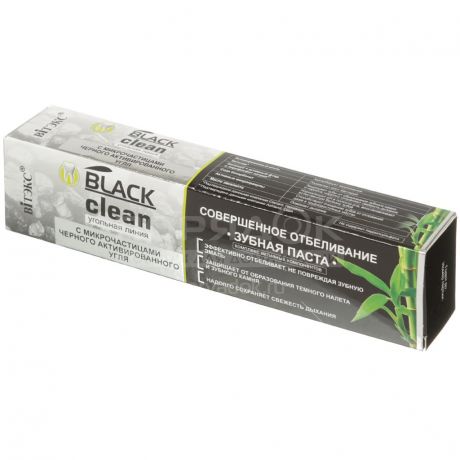 Зубная паста Biтэкс Black Clean Угольная линия отбеливающая, 85 мл