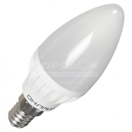 Лампа светодиодная Онлайт C37-6-230-2.7K-E14-FR, 6 Вт, E14, теплый белый свет