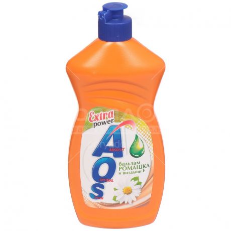 Средство для мытья посуды AOS Ромашка и витамин Е 1114-3, 450 мл