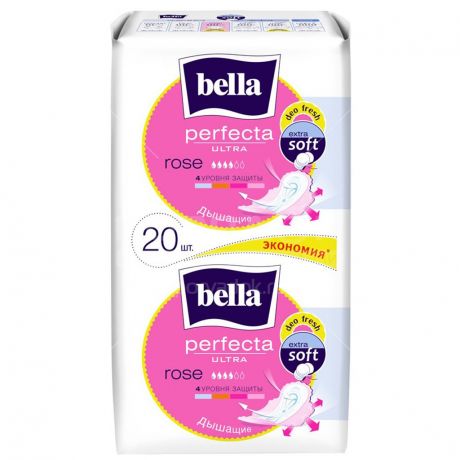 Прокладки женские Bella Perfecta Ultra Rose BE-013-RW20-205, 20 шт