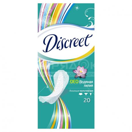 Прокладки женские ежедневные Discreet Deo Water Lily, 20 шт