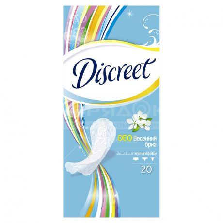 Прокладки женские ежедневные Discreet Deo Ocean Breeze, 20 шт