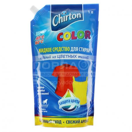 Гель для стирки Chirton для цветных вещей, 1000 мл