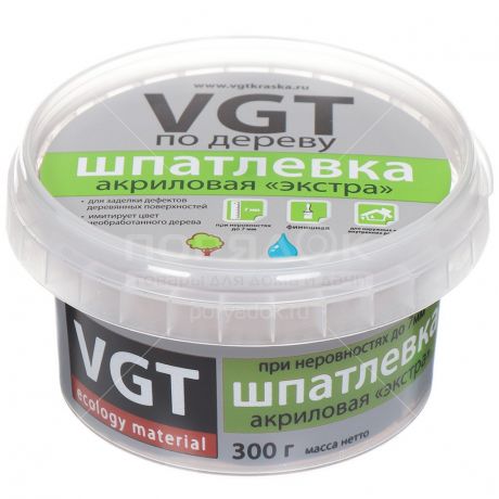 Шпатлевка по дереву VGT дуб, 0.3 кг