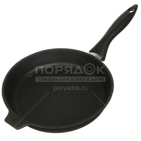 Сковорода чугунная Камская посуда ПЛЧ-1-24-40-01-6 без крышки, 24 см