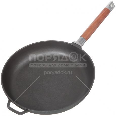 Сковорода чугунная Биол 0126 без крышки со съемной ручкой, 26 см