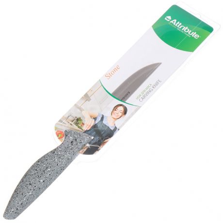 Нож кухонный стальной Attribute STONE AKN015 для мяса, 15 см
