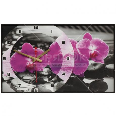 Часы настенные TopPosters Магия Орхидей BL-2201, 37х60 см