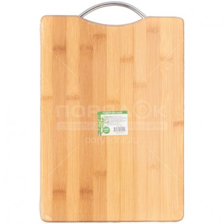 Доска разделочная деревянная Бамбук H-1080M, 34х24х1.8 см