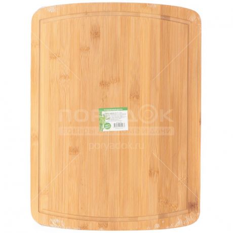 Доска разделочная деревянная Бамбук H-1765, 40х30х1.5 см