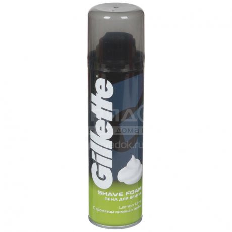 Пена для бритья Gillette Lemon Lime, 200 мл