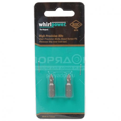 Набор бит Whirlpower 963-11-0251 Pz1, 25 мм, 2 шт