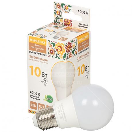 Лампа светодиодная TDM Electric SQ0340-1509 10 Вт E27 холодный белый свет