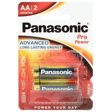 Батарейка Panasonic Pro Power AA LR6, цена за блистер 2 шт