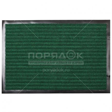 Коврик грязезащитный резиновый с ковролином Floor mat Стандарт зеленый, 60х90 см
