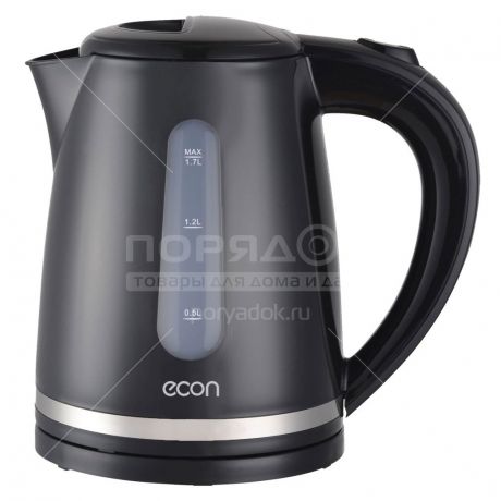 Чайник электрический пластиковый Econ ECO-1712KE, 1.7 л, 2.2 кВт