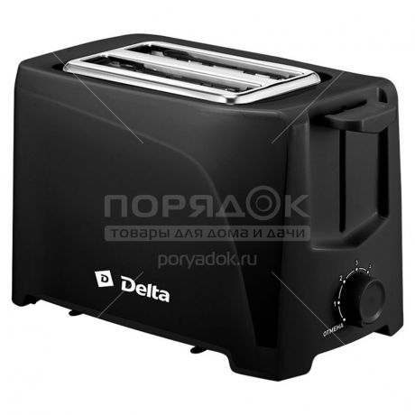 Тостер Delta DL-6900 черный, 0.7 кВт