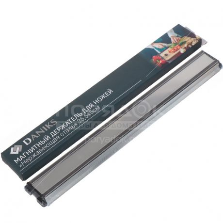 Магнитный держатель для ножей Daniks YW-M3 из нержавеющей стали, 36.5х5 см