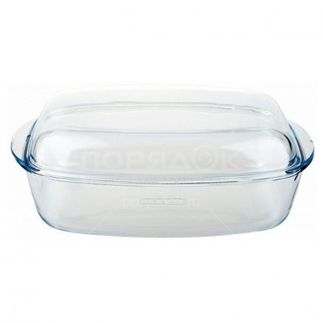 Форма для выпечки жаропрочная стеклянная Pyrex 466AA прямоугольная, 6.5 л