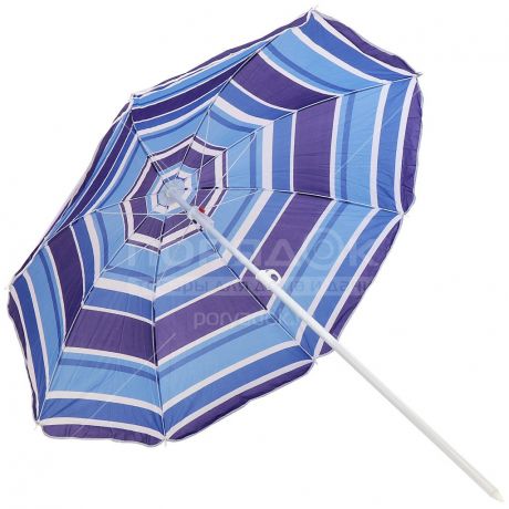 Зонт пляжный Полоска бело-синяя LY160-2(810) без наклона, 160 см