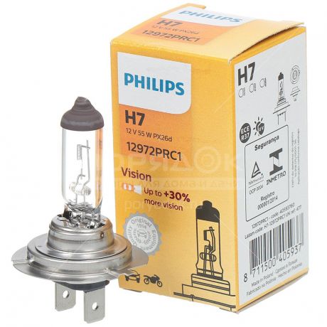 Лампа автомобильная Philips Vision Premium Н7 12v 55w