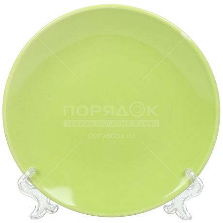 Тарелка обеденная керамическая, 200 мм, Палитра FP8gr салатовая Керам-Строй