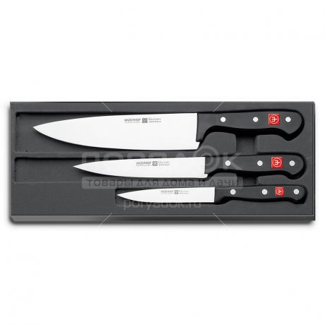 Набор ножей стальных Wuesthof Gourmet 9675 в коробке, 3 предмета