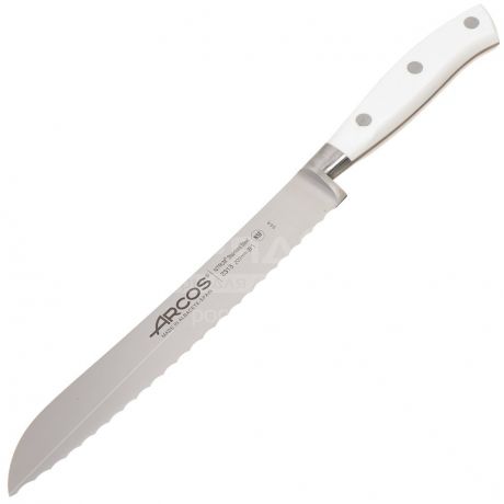 Нож кухонный стальной Arcos Riviera Blanca 231324W для хлеба, 20 см