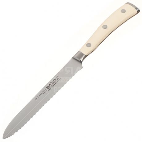 Нож кухонный стальной Wuesthof Ikon Cream White 4126-0 WUS универсальный, 14 см