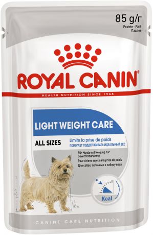 Royal Canin Light Weight Care диетический для взрослых собак всех пород паштет 85 гр (10 + 2 шт)