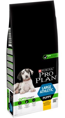 Purina Pro Plan Optistart Puppy Large Athletic для щенков крупных пород атлетического телосложения с курицей и рисом (3 + 3 кг)