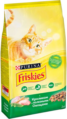 Friskies для взрослых кошек с кроликом и овощами (2 + 2 кг)