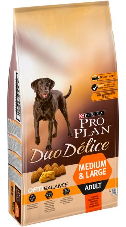 Purina Pro Plan Duo Delice Medium & Large Adult для взрослых собак всех пород с говядиной и рисом (2,5 + 2,5 кг)