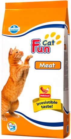 Fun Cat Meat для взрослых кошек с мясом (20 кг)