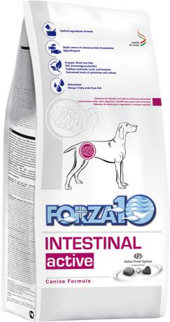 Forza10 Dog Intestinal Active для взрослых собак всех пород при заболеваниях желудочно-кишечного тракта (4 + 4 кг)