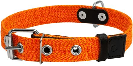 Ошейник брезентовый для собак оранжевый 35 мм 51 – 63 см Collar (1 шт)